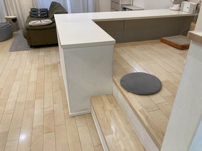 リビングのL字型のカウンター