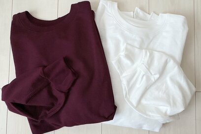 アラフォーがGUで「思わず2色買い」した長袖Tシャツ。軽めのスウェット生地が便利すぎた
