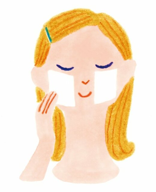 日光を浴びた後のケアイラスト