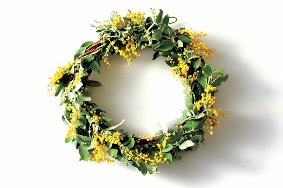 リースにお花
