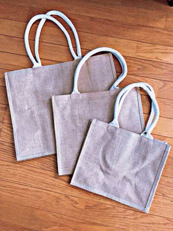 ジュートバッグ3つ