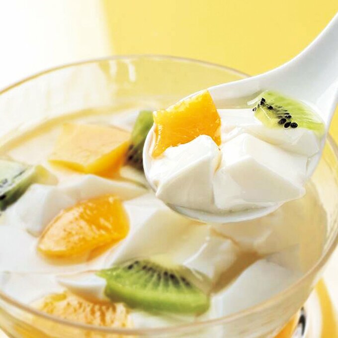 オリジナル パンダ杏仁豆腐 ミニの盛り付け例