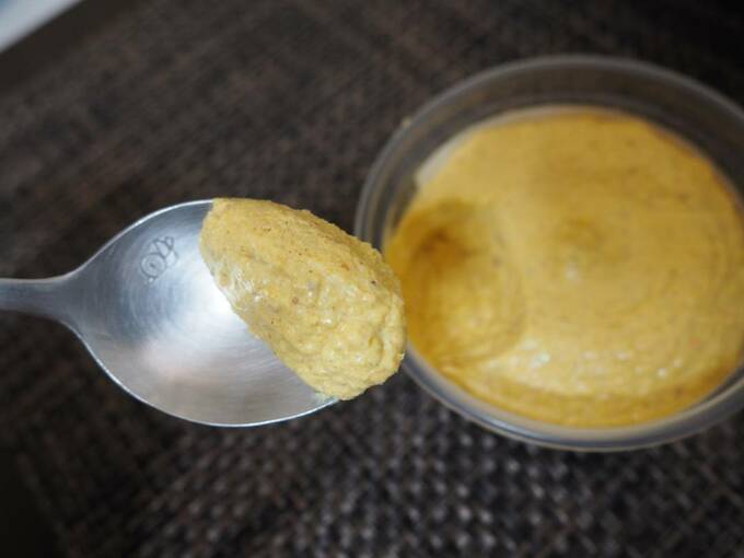 スプーンですくった様子