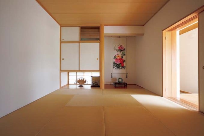 寝室として使う和室