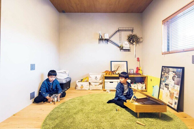 仲よし兄弟の遊び場である2階のフリースペース