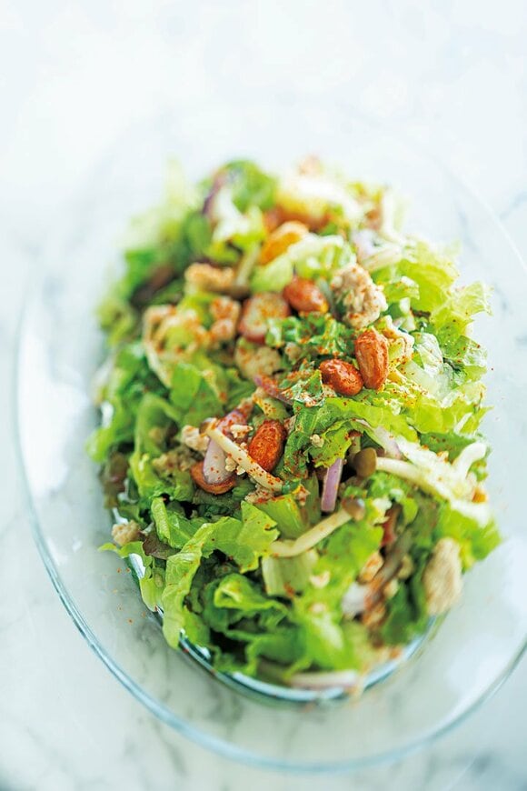 鶏ひき肉のレタスラップのレシピ