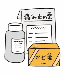 イラスト痛み止め薬