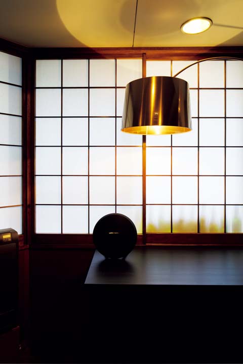障子とマッチす照明