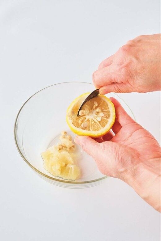 ユズ釜の調理過程