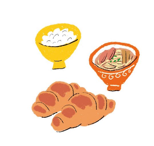 白米ラーメンクロワッサン