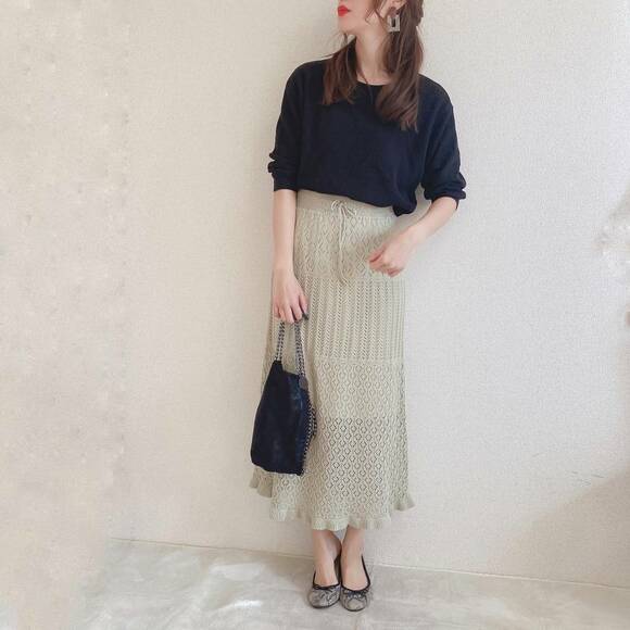 ネックTと合わせたコーデ