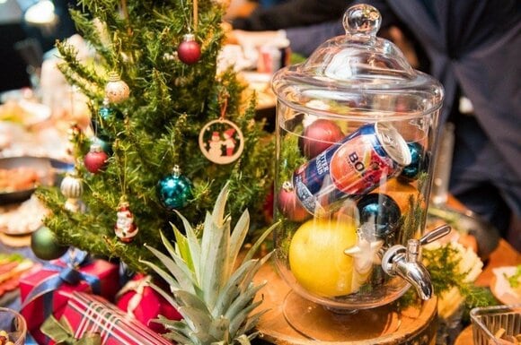 クリスマスらしいデコレーション