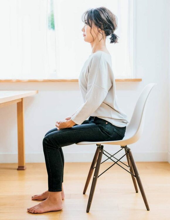 村田さん腰をそった状態