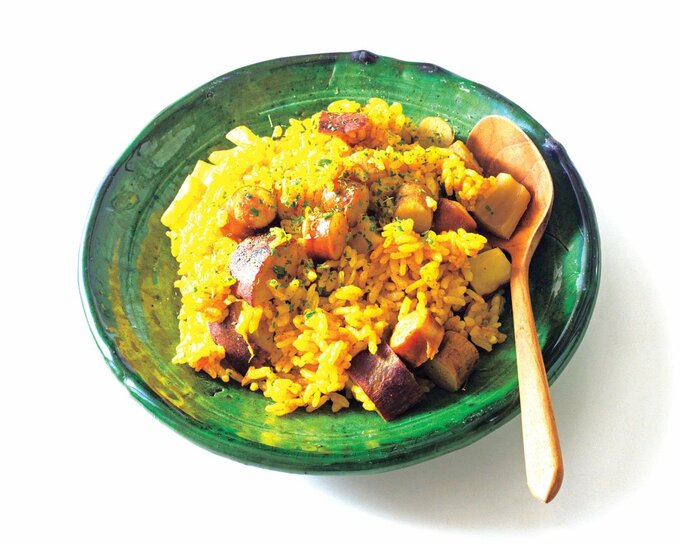 コロコロ根菜カレーピラフ