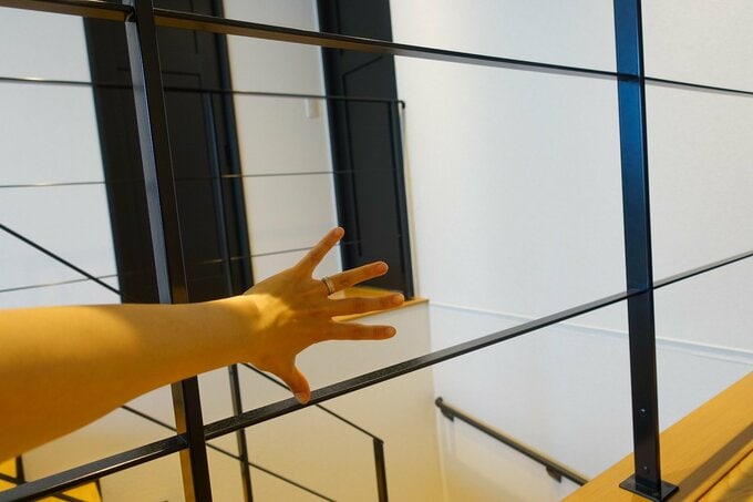 隙間が大きい様子