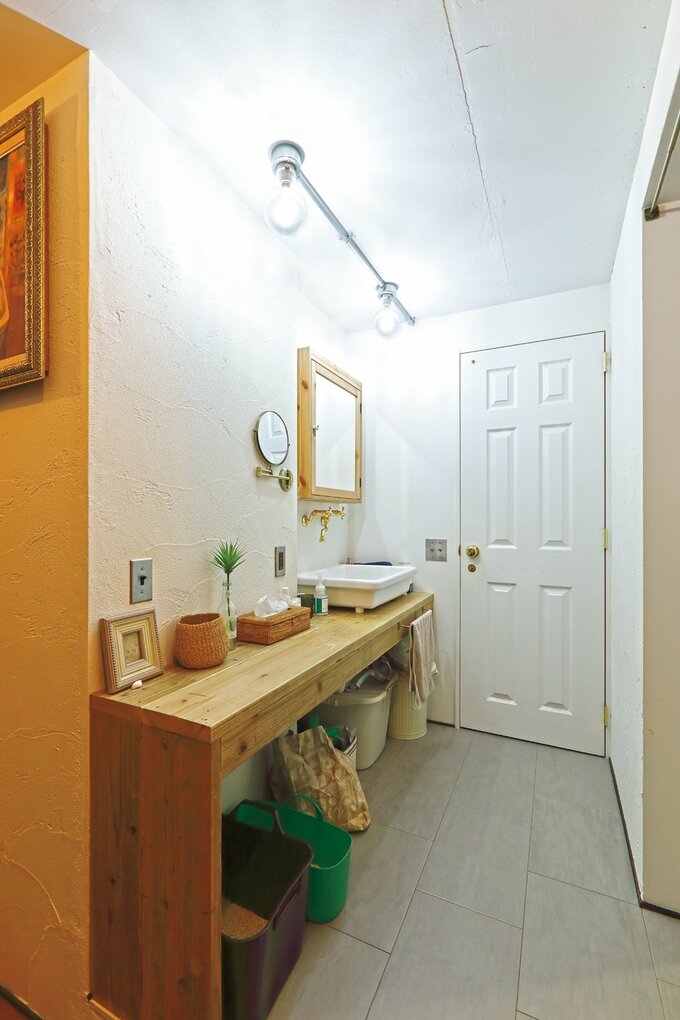 ゆとりのあるサニタリー