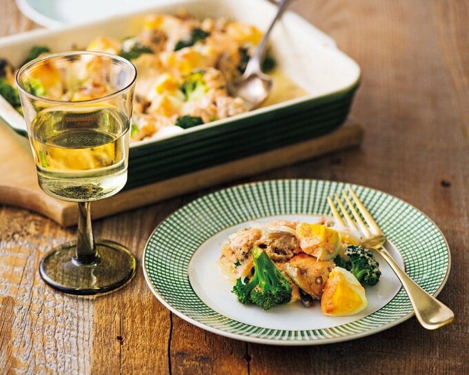 白ワインと料理