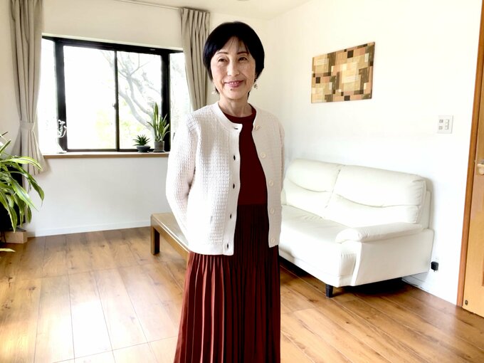 シニアのおしゃれをするライフさん