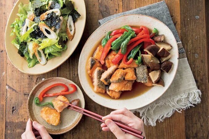 鮭と野菜の焼きびたし