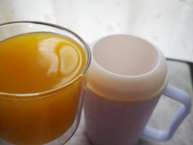 内カップに目安の250mlを注ぐ