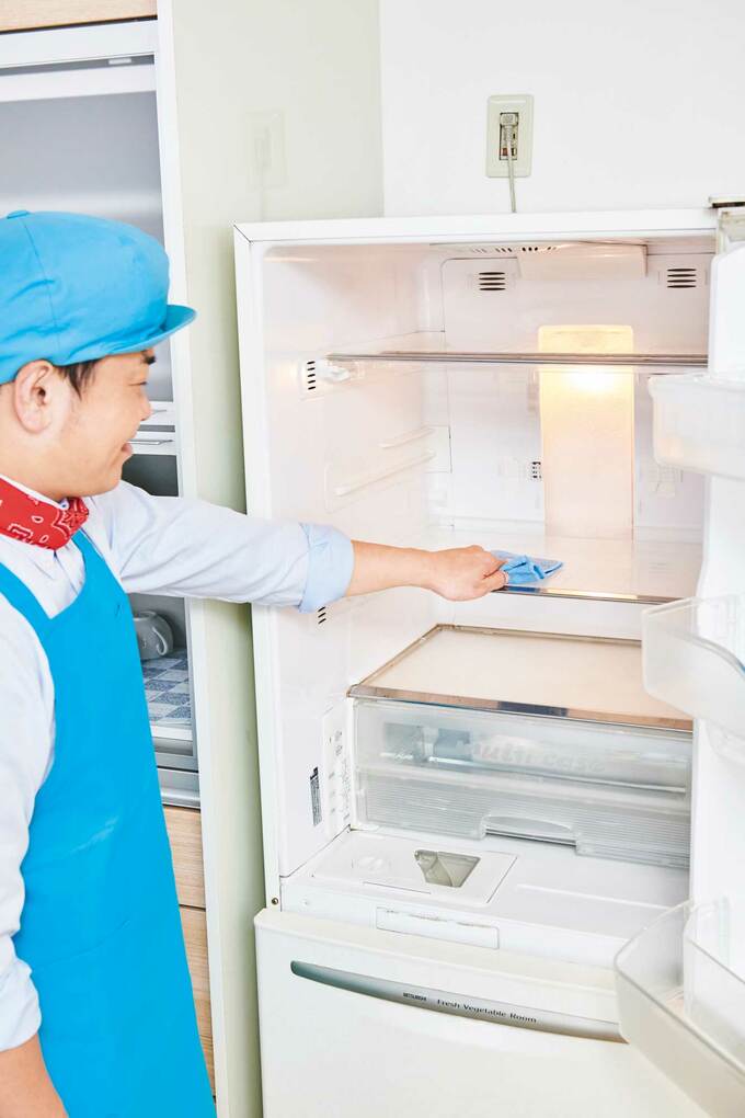 冷蔵庫の掃除