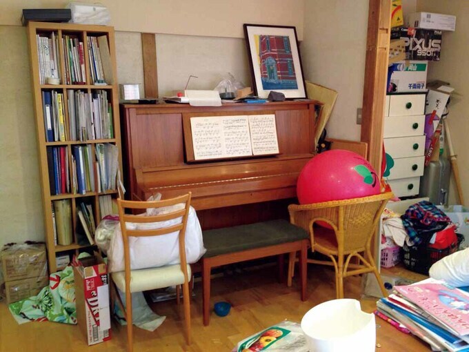 もの置き状態になっていた子ども部屋の様子