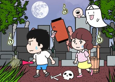 背筋が凍る肝試し…何かが違う？5つ見つけたらエラい間違い探し