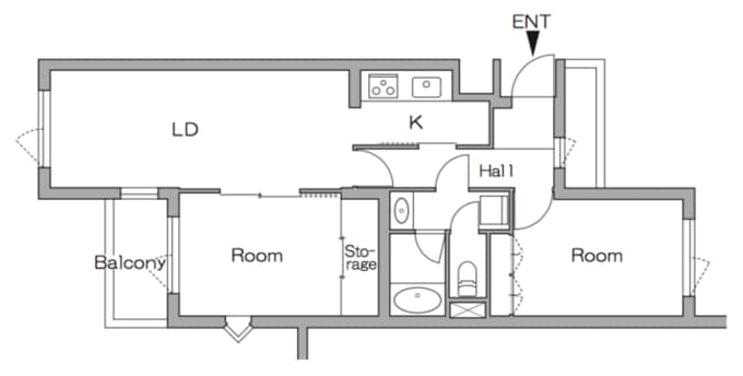 リノベーション前の間取り図