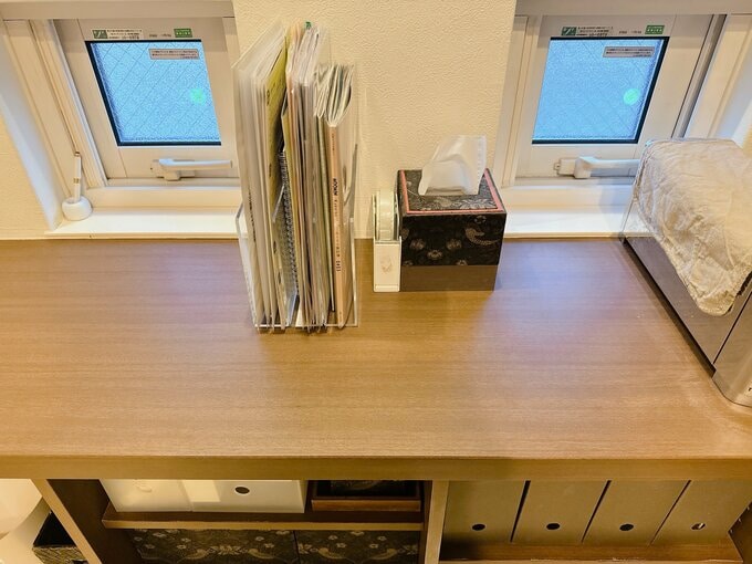 整理前のカウンター