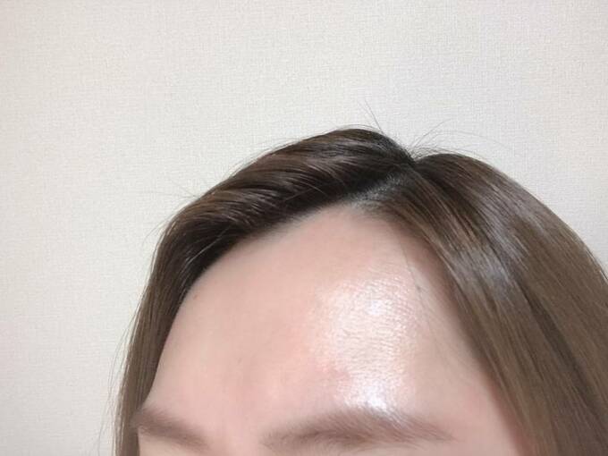 ポイントリペアを塗った髪