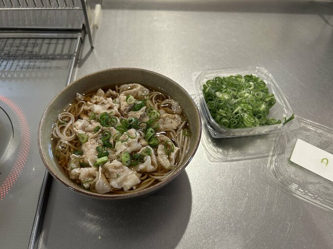 蕎麦 ネギトッピング