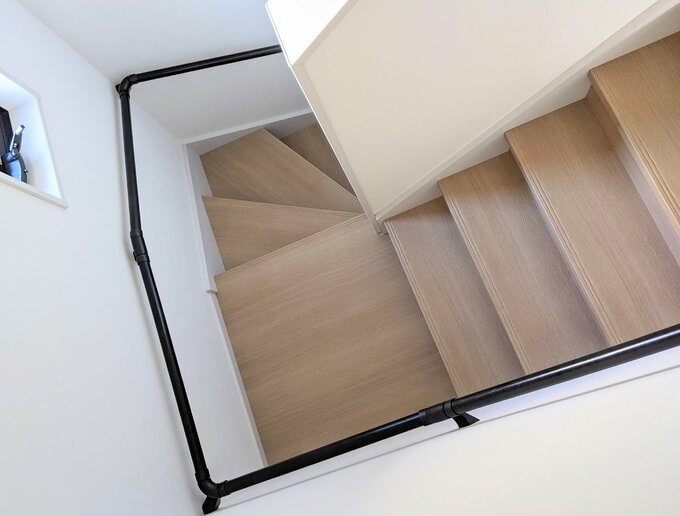 回り階段の様子