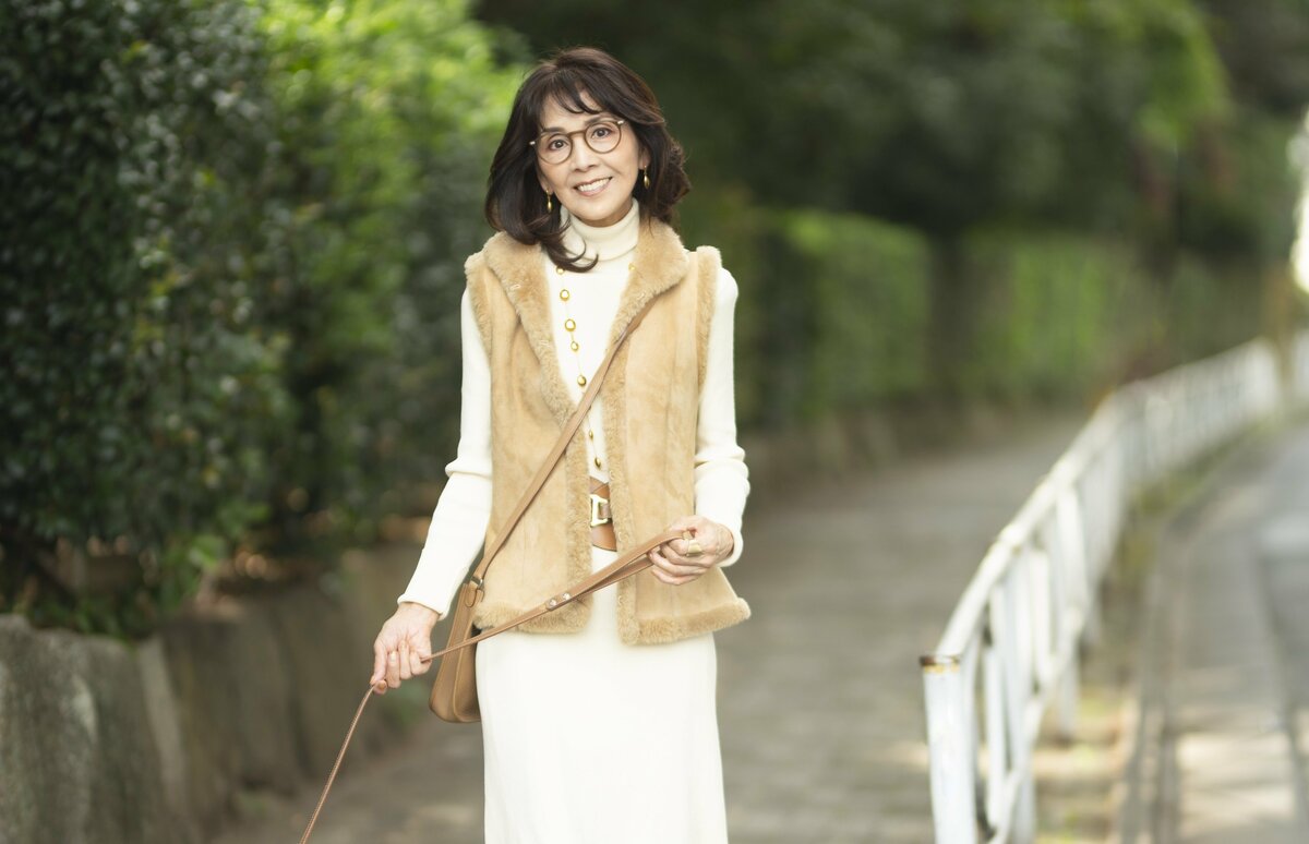 70代・柏木由紀子さんの冬おしゃれに欠かせない「モコモコ素材」。軽い・暖かい・体型カバーもかなう | ESSEonline（エッセ オンライン）