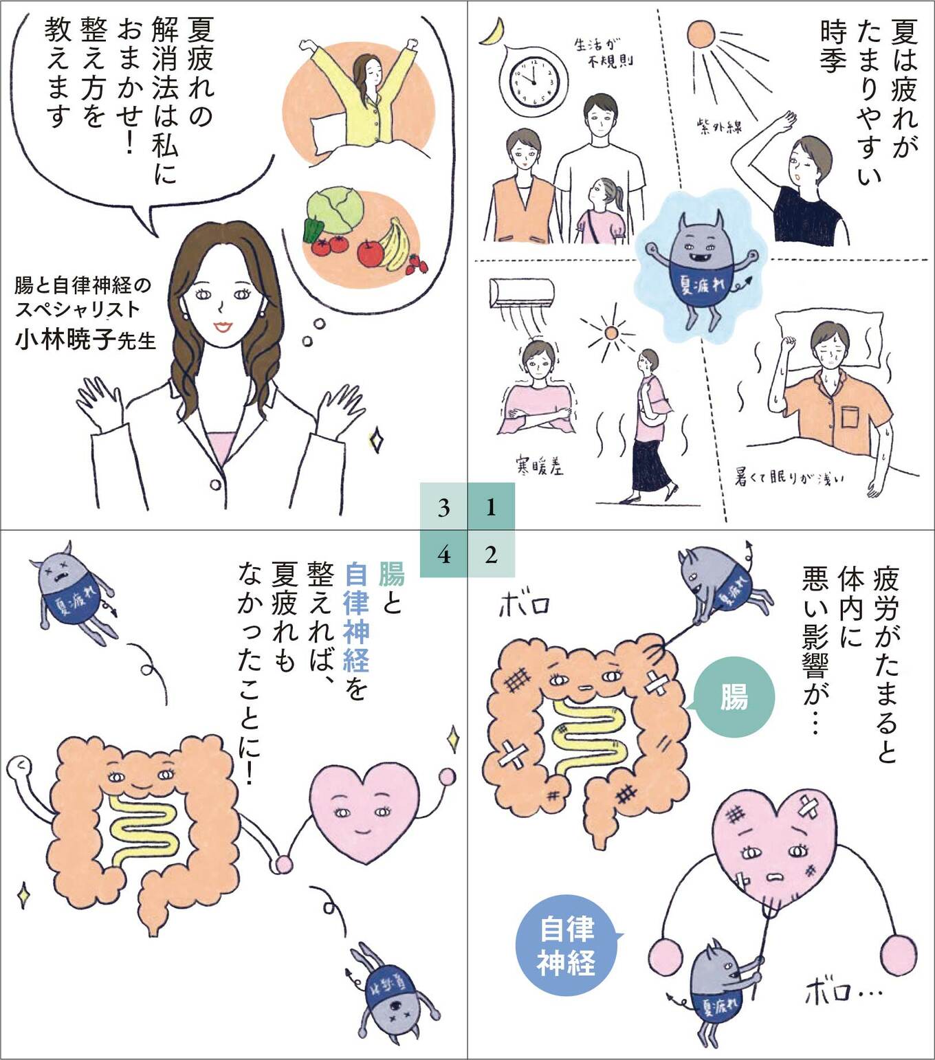40代・50代の「夏疲れ」を解消する2つの方法。カギは腸と自律神経にあり | ESSEonline(エッセ オンライン)