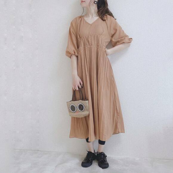 ワンピースと合わせたコーデ