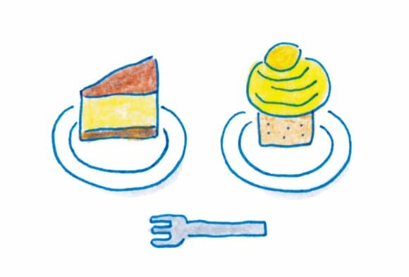 モンブランVSチーズケーキ