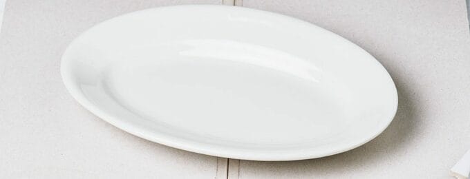 白食器楕円形