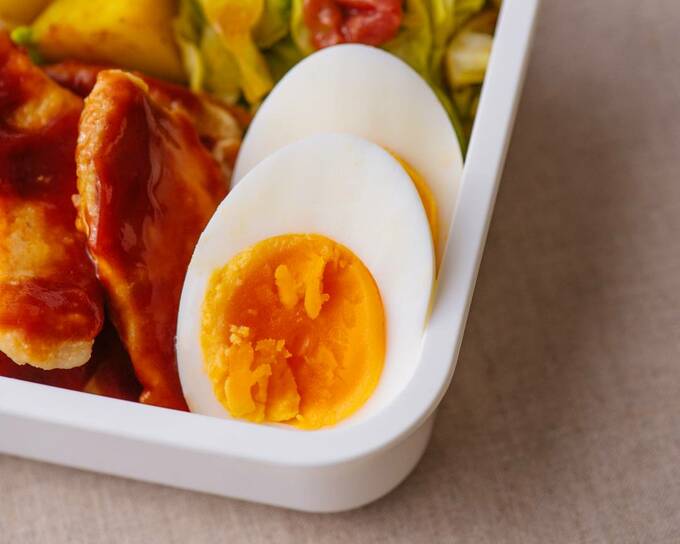弁当にゆで卵