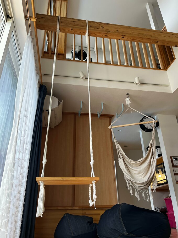 ハンモックとブランコ