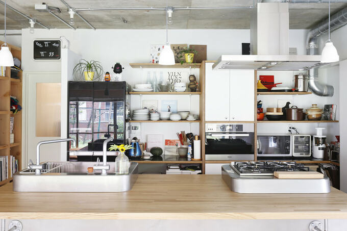 キッチンはオープン収納