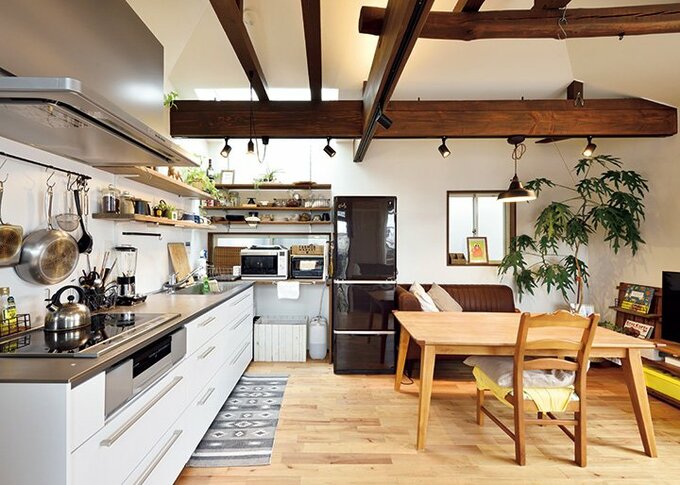 LDKは無柱のワンルームに