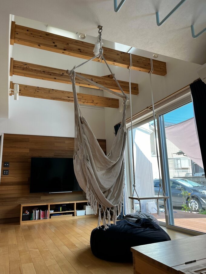 つるしたハンモック