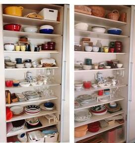 食器棚の収納を見直し。重い煮込み鍋の取り出しがラクに