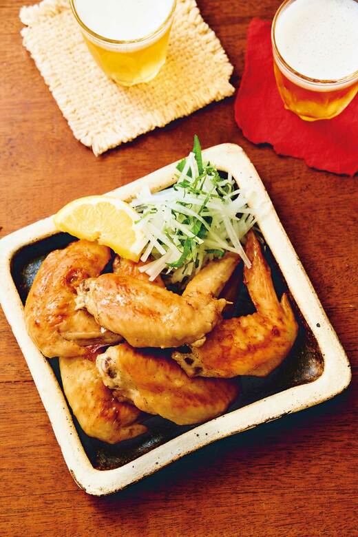 レンジ+トースターで! 「おつまみ塩手羽先」