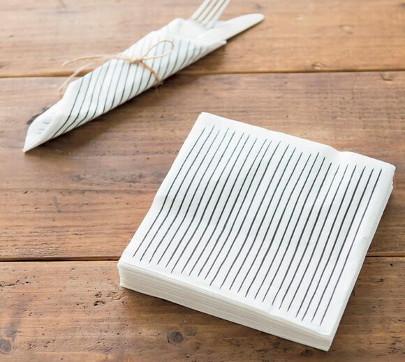 ストライプ柄がおしゃれな 紙ナプキン