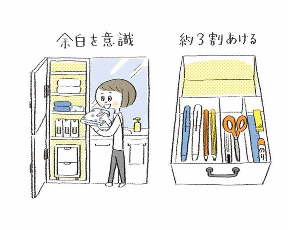 収納スペースは余白をつくることを意識してしまう