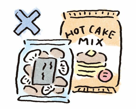 イラストホットケーキミックス