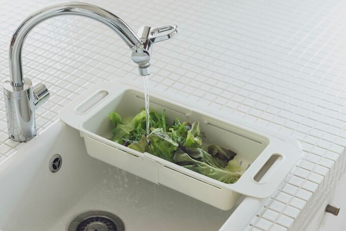 伸縮水切りバスケット