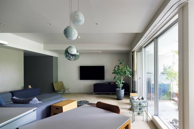 バルコニーと一体化するLDK