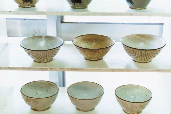 古我知焼窯元のご飯茶碗